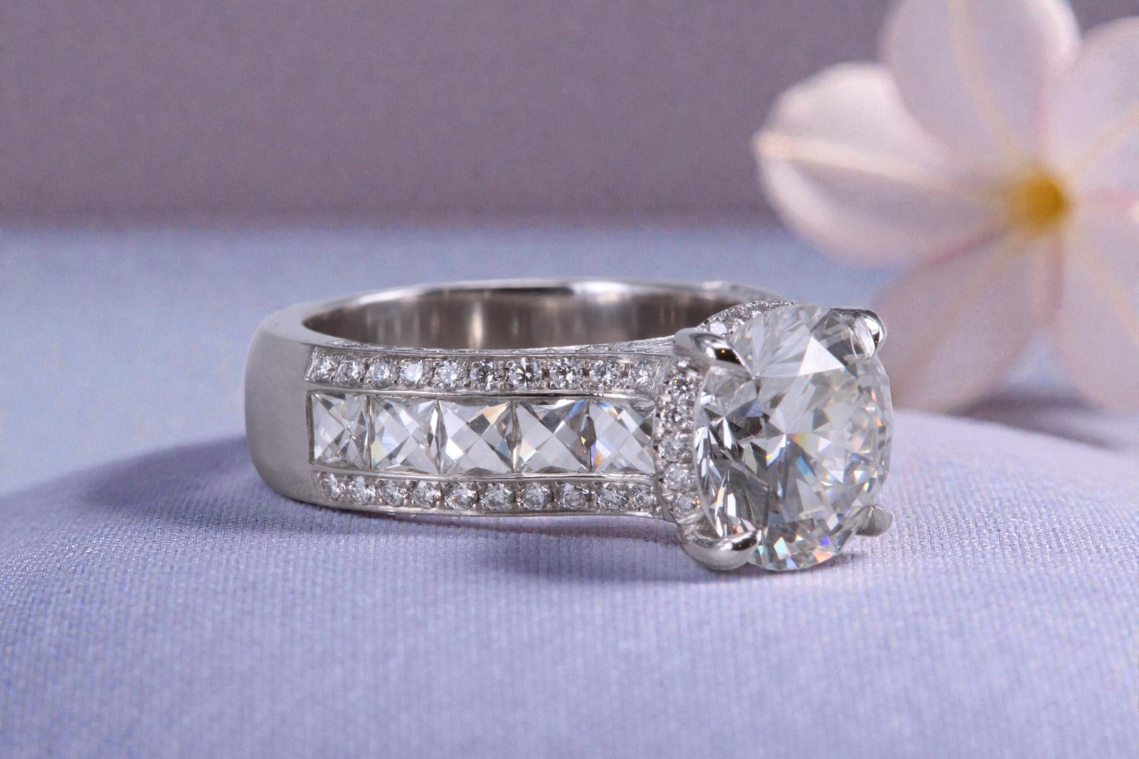 Handcrafted diamond ring for Oceanside brides